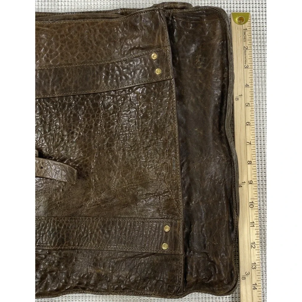 Will Leather Goods Messenger Satchel Brown (No Shoulder Strap)